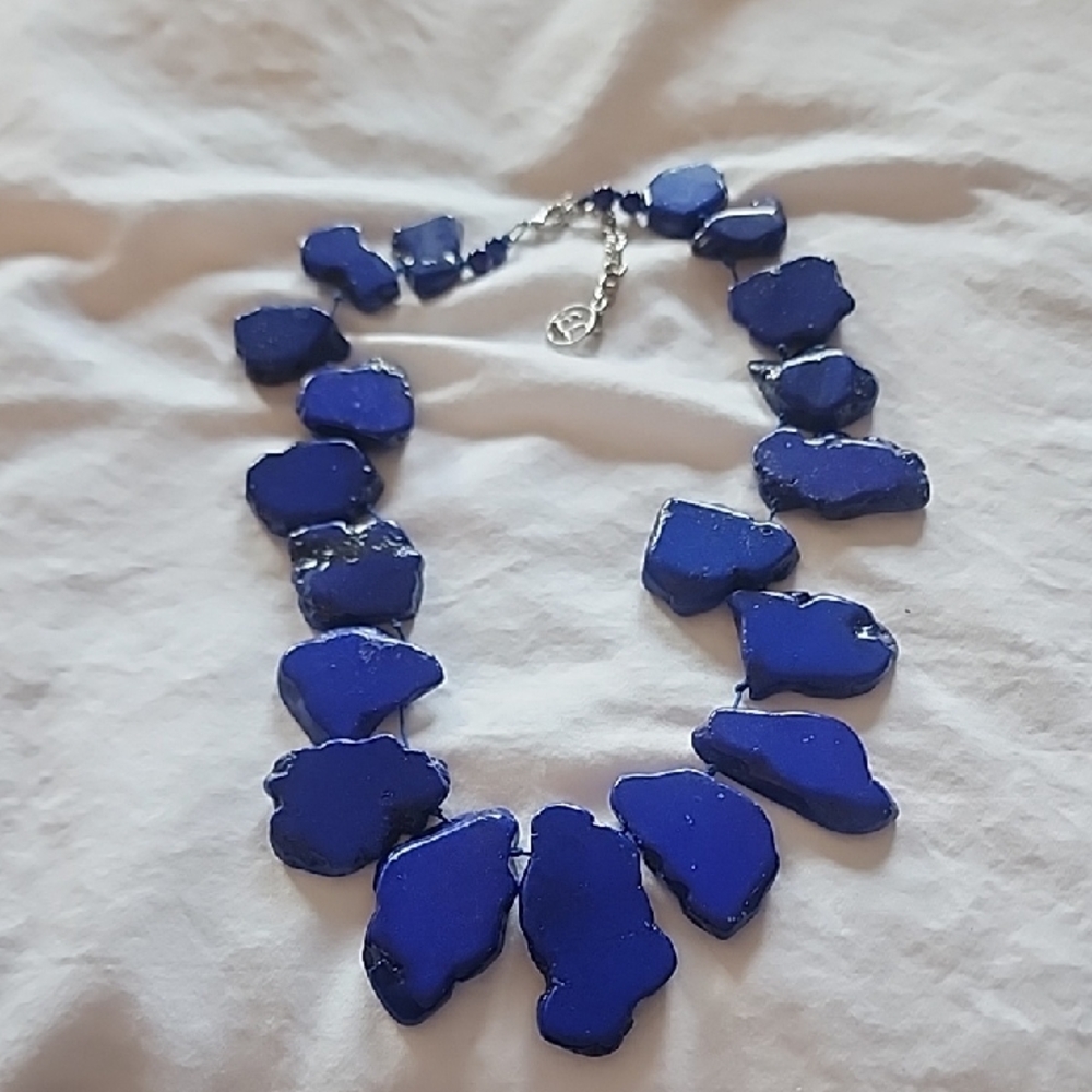 Erica Lyons Deep Blue Stone Necklace